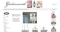 Desktop Screenshot of gardsromantik.se